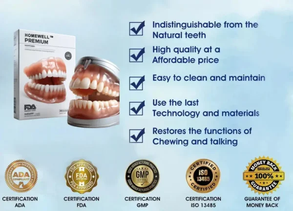 HOOMWELL™ --🦷Advanced Customized Full Denture Set🍎