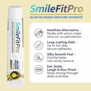 SmileFitPro™ Olive Oil Denture Adhesive Cream
