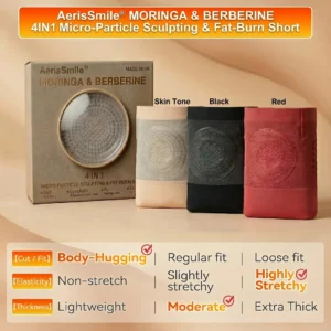 AerisSmile® 2026 NEW RELEASE Moringa & Berberine 4-In-1 Micro-Particle Sculpting & Fat-Burn Shorts